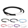 Streetwear Geometric 304 Stainless Steel Microfiber Leather Plating Unisex Bracelets Men Cord & Leather Bracelets