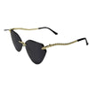 Streetwear Geometric Pc Cat Eye Frameless Women'S Sunglasses
