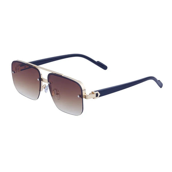 Streetwear Geometric Pc Square Full Frame Women'S Sunglasses