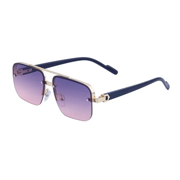 Streetwear Geometric Pc Square Full Frame Women'S Sunglasses