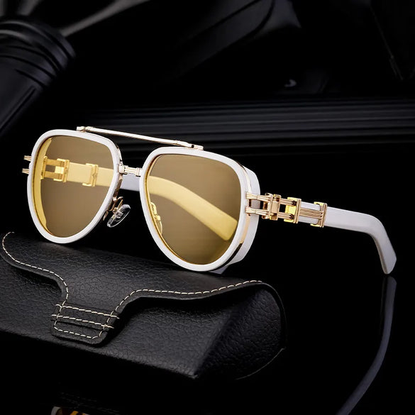 Streetwear Geometric Pc Toad Glasses Full Frame Men'S Sunglasses