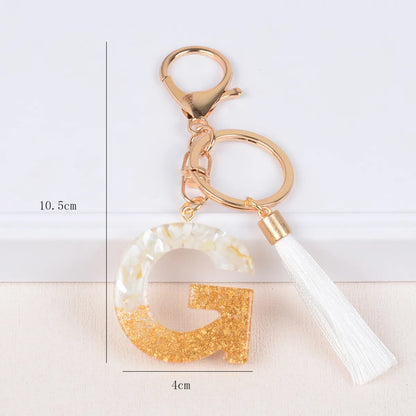 Streetwear Letter Metal Epoxy Bag Pendant Keychain