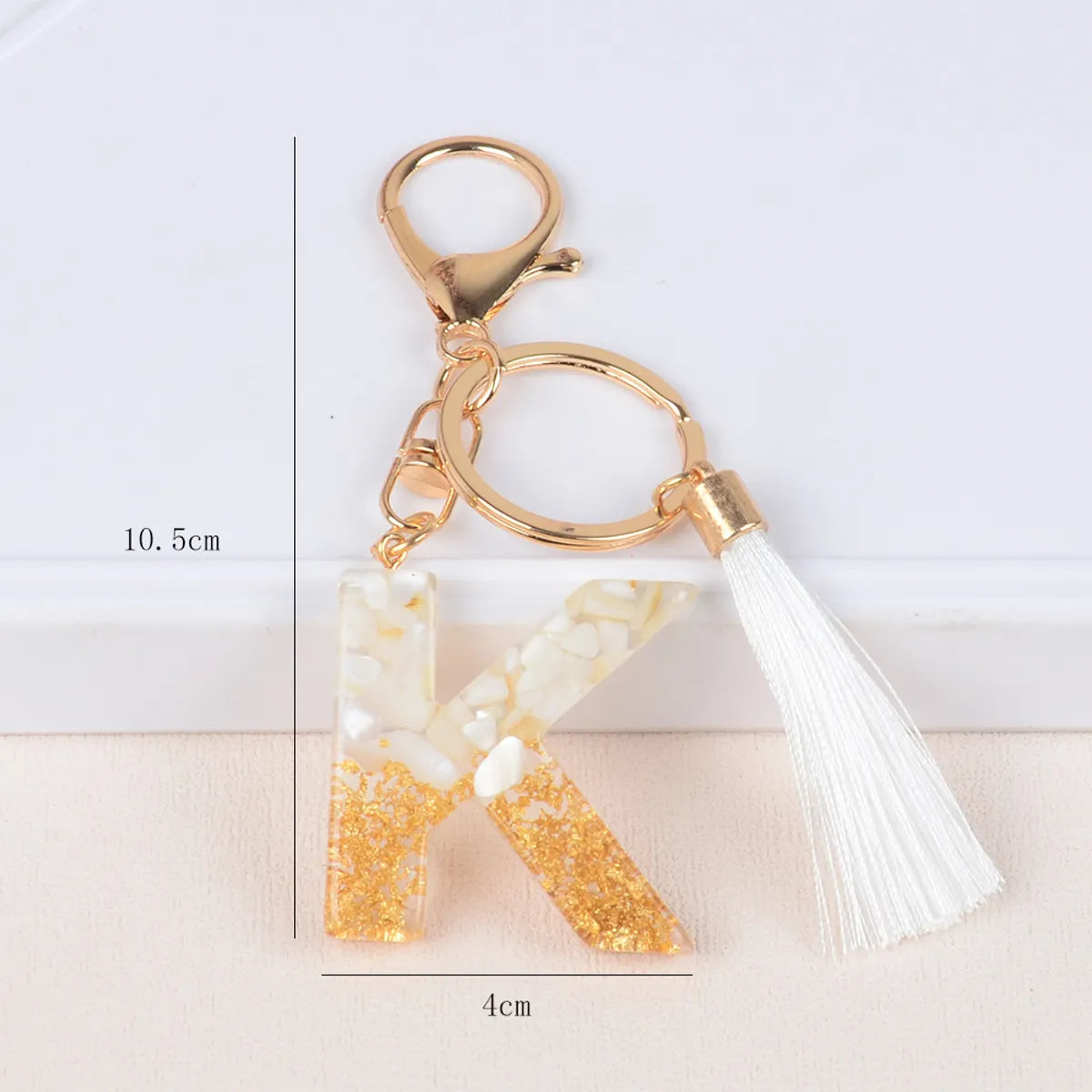 Streetwear Letter Metal Epoxy Bag Pendant Keychain