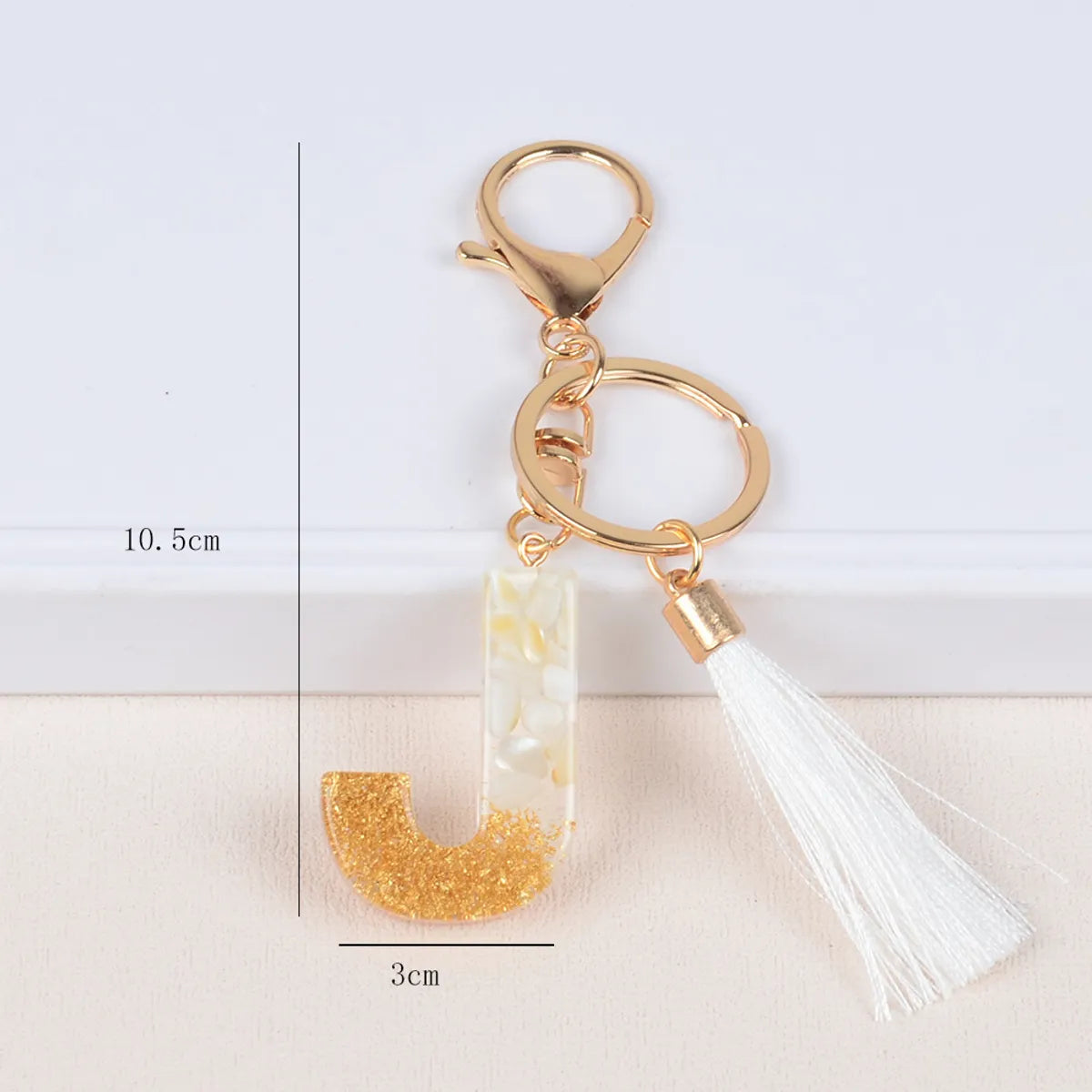 Streetwear Letter Metal Epoxy Bag Pendant Keychain