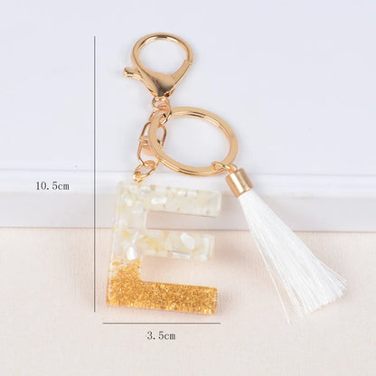 Streetwear Letter Metal Epoxy Bag Pendant Keychain