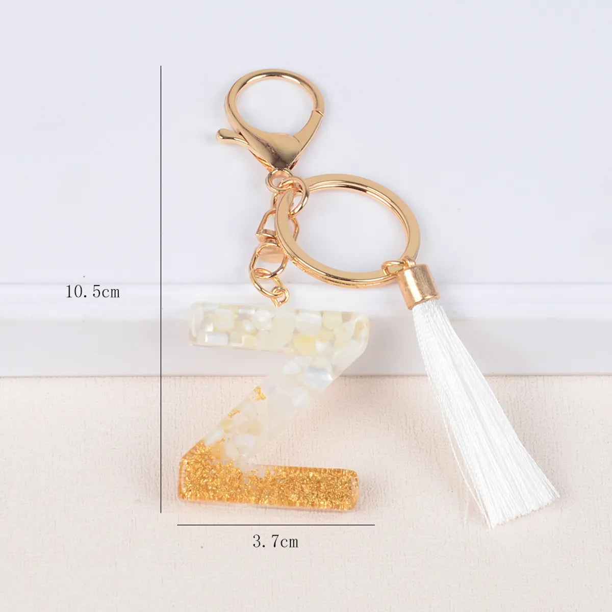 Streetwear Letter Metal Epoxy Bag Pendant Keychain