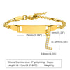 Streetwear Letter Stainless Steel Gold Plated Zircon Bangle In Bulk