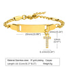 Streetwear Letter Stainless Steel Gold Plated Zircon Bangle In Bulk