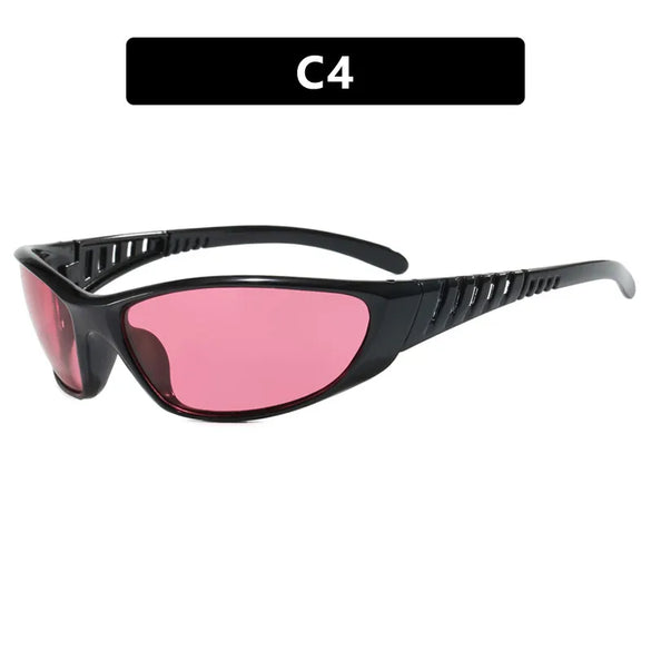 Streetwear Solid Color Ac Tinted Lenses Special-Shaped Mirror Full Frame Women'S Sunglasses
