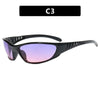 Streetwear Solid Color Ac Tinted Lenses Special-Shaped Mirror Full Frame Women'S Sunglasses