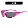 Streetwear Solid Color Ac Tinted Lenses Special-Shaped Mirror Full Frame Women'S Sunglasses