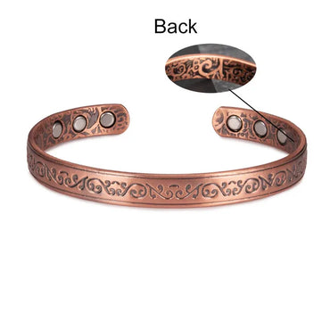 Streetwear Solid Color Copper Magnetic Unisex Bangle