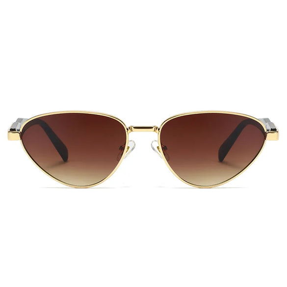Streetwear Solid Color Pc Cat Eye Full Frame Women'S Sunglasses
