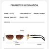 Streetwear Solid Color Pc Cat Eye Full Frame Women'S Sunglasses
