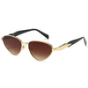 Streetwear Solid Color Pc Cat Eye Full Frame Women'S Sunglasses