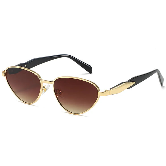 Streetwear Solid Color Pc Cat Eye Full Frame Women'S Sunglasses