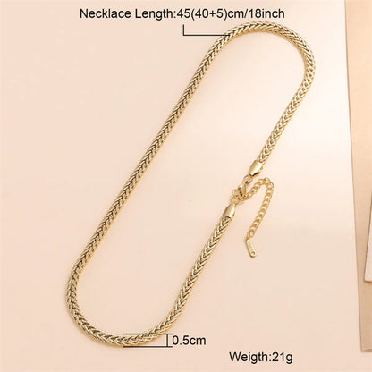 Wholesale Jewelry Streetwear Solid Color 304 Stainless Steel Necklace