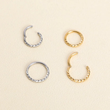 Streetwear Solid Color Stainless Steel Nose Ring In Bulk