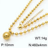 Wholesale Jewelry Streetwear Solid Color Stainless Steel 18K Gold Plated Plating Bracelets Necklace