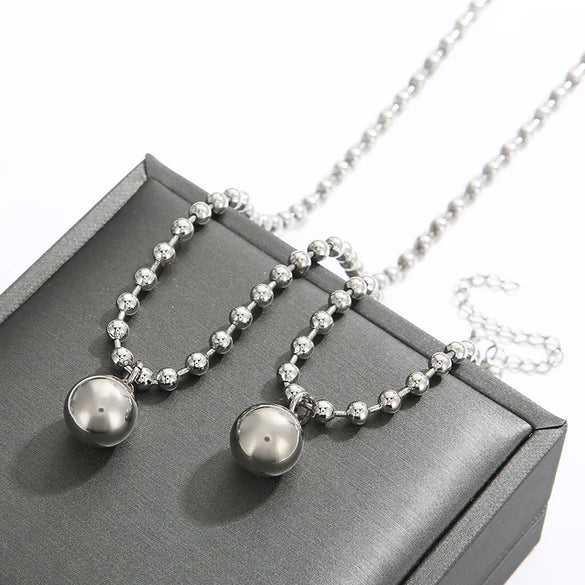 Wholesale Jewelry Streetwear Solid Color Stainless Steel 18K Gold Plated Plating Bracelets Necklace