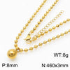 Wholesale Jewelry Streetwear Solid Color Stainless Steel 18K Gold Plated Plating Bracelets Necklace