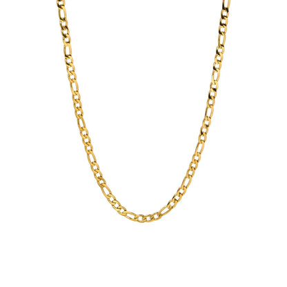 Streetwear Solid Color Stainless Steel Plating Metal 18k Gold Plated Sweater Chain Necklace