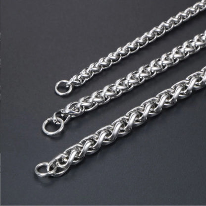 Streetwear Solid Color Stainless Steel Unisex Necklace 1 Piece