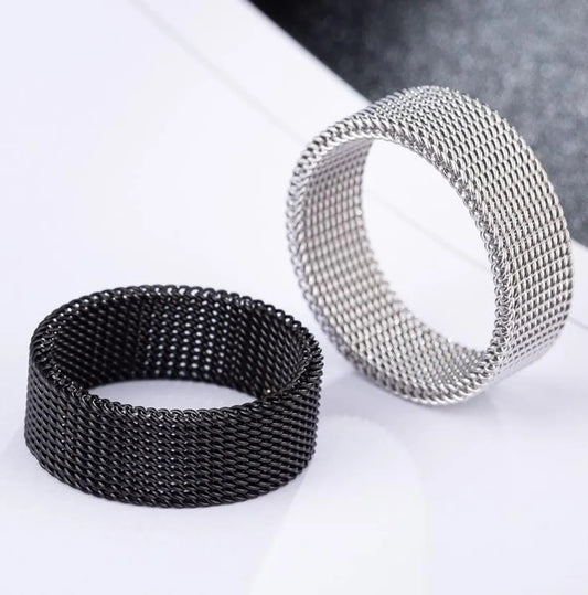 Streetwear Solid Color Titanium Steel Polishing Men'S Rings