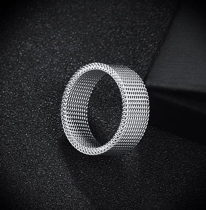 Streetwear Solid Color Titanium Steel Polishing Men'S Rings