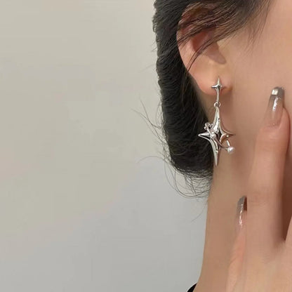 Streetwear Star Alloy Plating Women's Drop Earrings