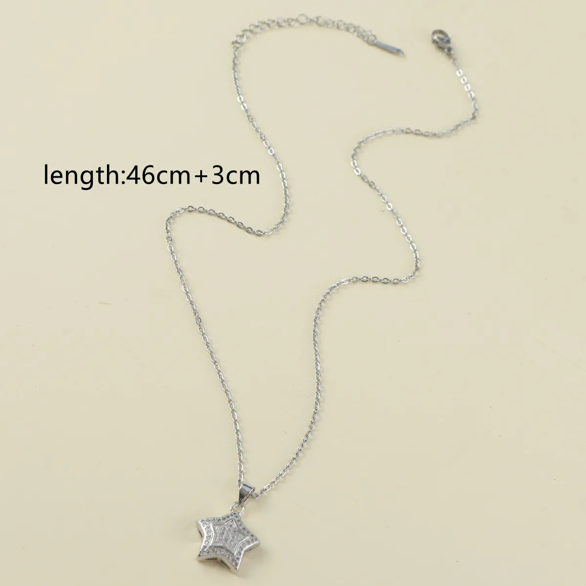 Streetwear Star Stainless Steel Titanium Steel Pendant Necklace