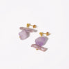 Stud Earrings Crystal Geometric Handmade Simple Natural For Women