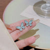 Stud Earrings 225 Silver Copper Zirconia Heart Bow Star Light Luxury Style For Women