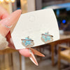 Stud Earrings 225 Silver Copper Zirconia Heart Bow Star Light Luxury Style For Women