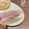Stud Earrings 225 Silver Copper Zirconia Heart Bow Star Light Luxury Style For Women