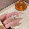 Stud Earrings 225 Silver Copper Zirconia Heart Bow Star Light Luxury Style For Women