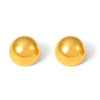 Stud Earrings 316L Stainless Steel Electroplated 18K Gold Semicircular Geometric Niche Style For Women