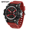 Student Sports Watch Tpu Strap Abs Case Acrylic Mirror Waterproof Luminous Highend Style
