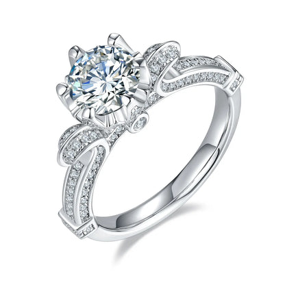 Style Fashion Luxury Ring S925 Silver Go Out Wear Exquisite Gift