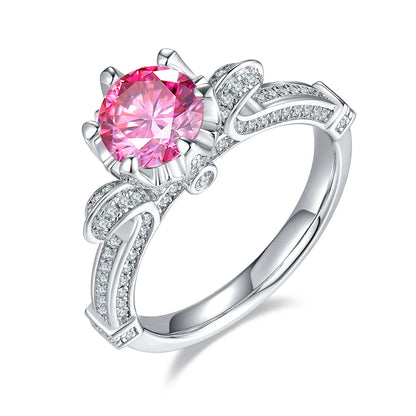 Style Fashion Luxury Ring S925 Silver Go Out Wear Exquisite Gift