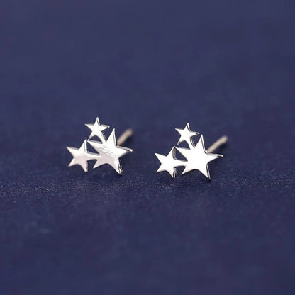 Stylish And Simple Three-pointed Star Stud Earrings Nhcu146672