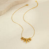 Stylish Geometric Bullet Stainless Steel Necklace With Electroplating For Women