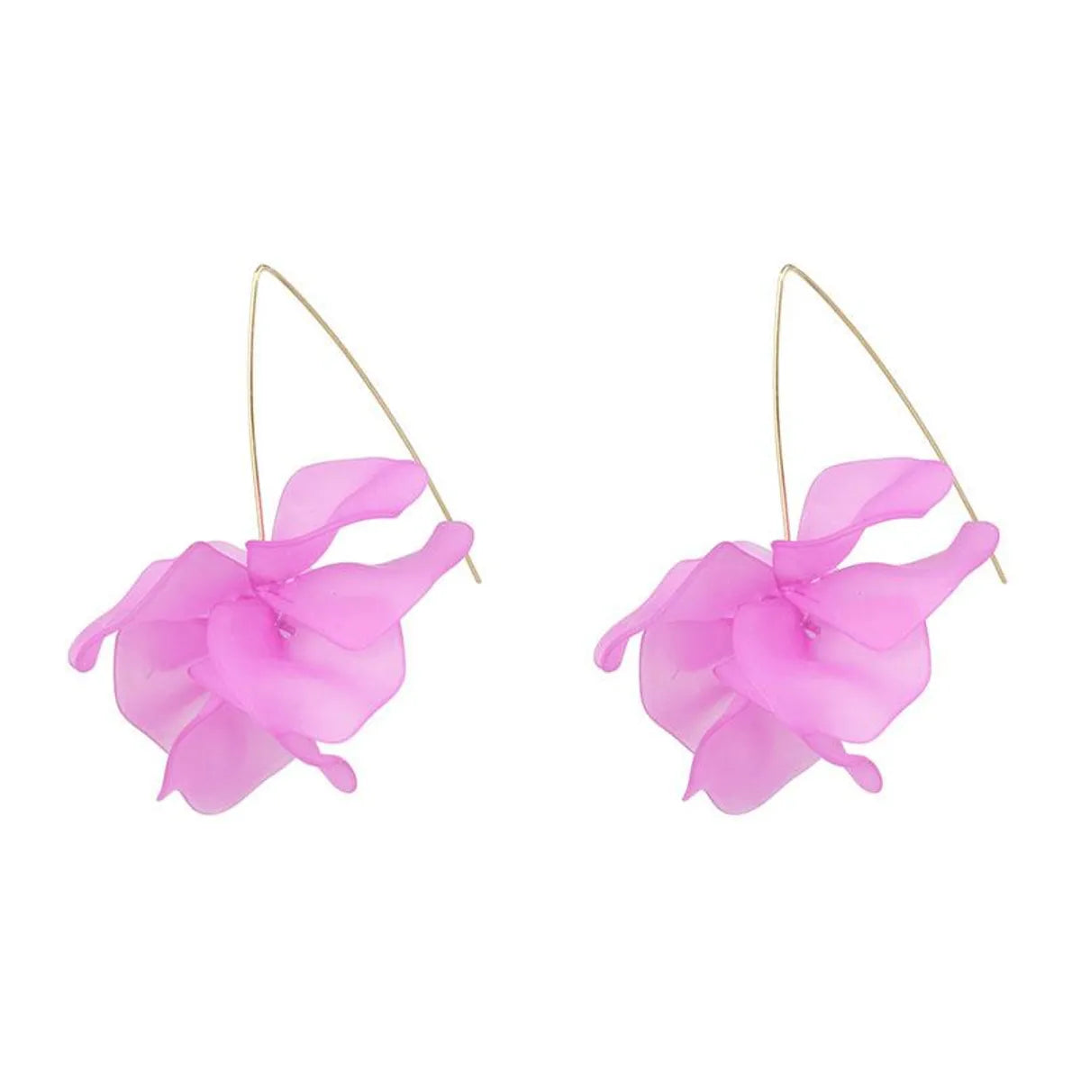 Flower Diamond Alloy No Inlaid Earrings Ear Studs