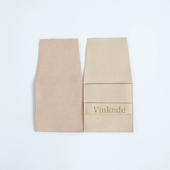 Suede Microfiber Flannel Jewelry And Card Storage Bag
