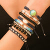 Summer Beach Bracelet Soft Clay Handmade Geometric Design