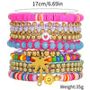 Summer Beach Bracelet Soft Clay Handmade Geometric Design
