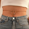 Summer Beach Shell Waist Chain For Women Metal Imitation Pearl Starfish Conch Body Chain