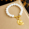 Summer Beach Wind Stainless Steel Necklace With Starfish Pendant And Geometric Design Electroplated For Women