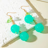 Summer Colorful Sweet Cute Handmade Acrylic Resin Geometric Earrings For Women