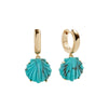 Summer Earrings Stainless Steel Shell Marine Style Electroplating For Women